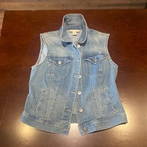 Womens denim vest style and co size small